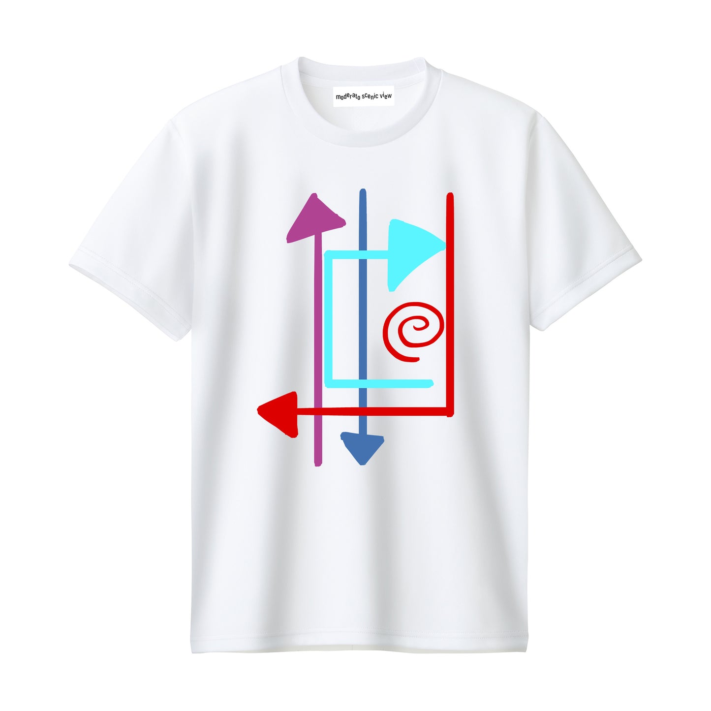 [moderato scenic view] T-shirts [arrowed]